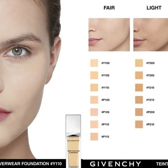 GGIVENCHY -TEINT COUTURE EVERWEAR FOUNDATION - shade Y105, New - Picture 3 of 7